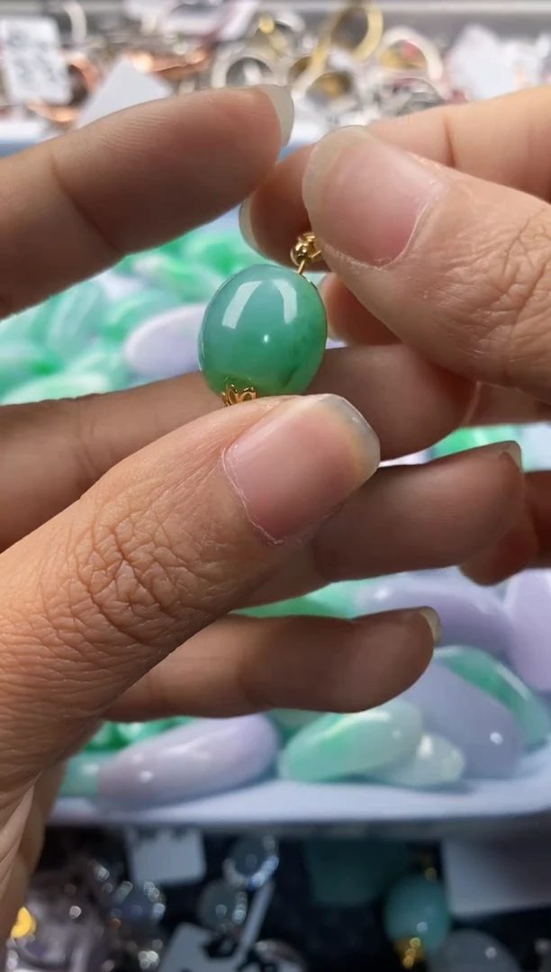 未镶嵌戒指翡翠555---6