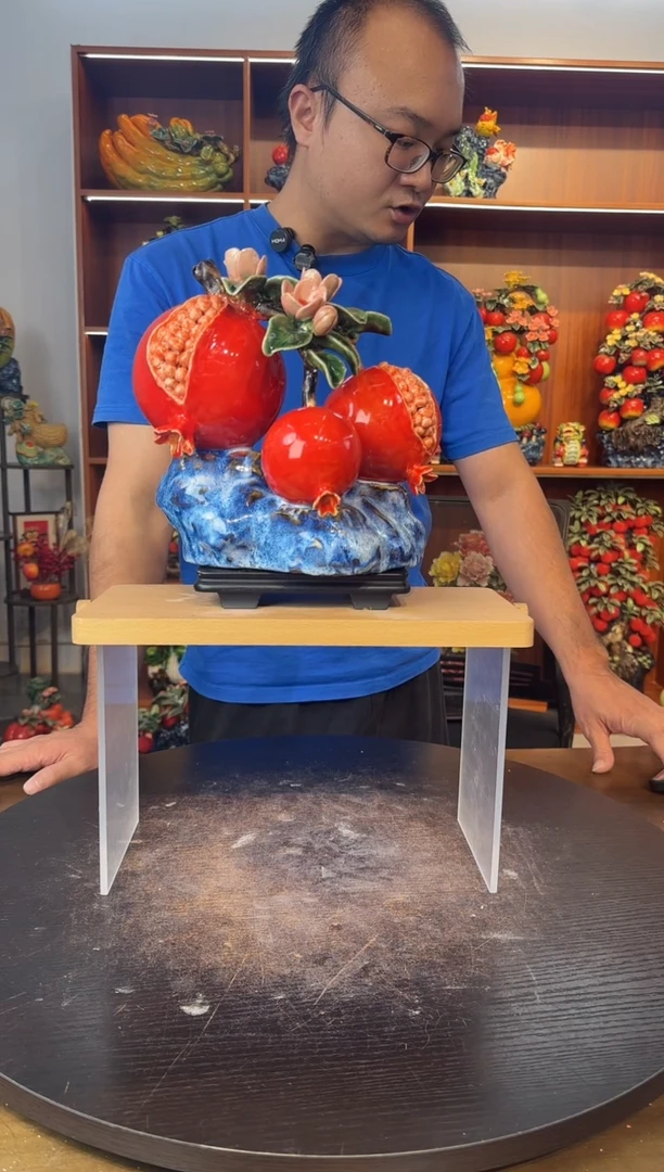 陶瓷陶瓷石榴摆件摆件