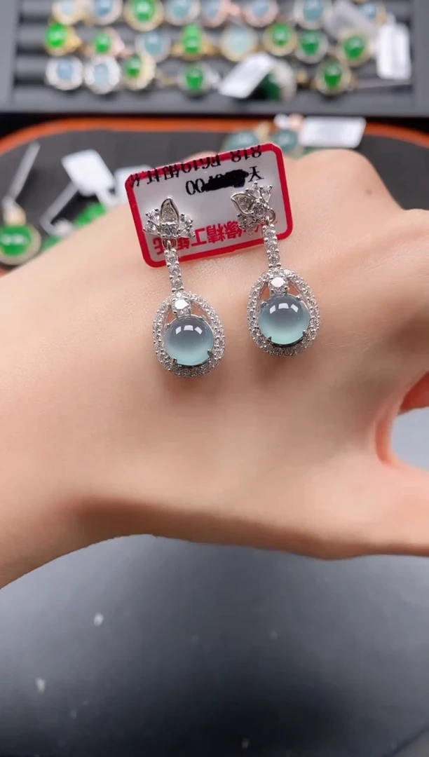 银S925镶嵌戒指翡翠11