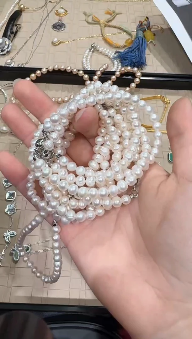 【闪购商品】淡水珍珠手链未镶嵌X0223-77-0105