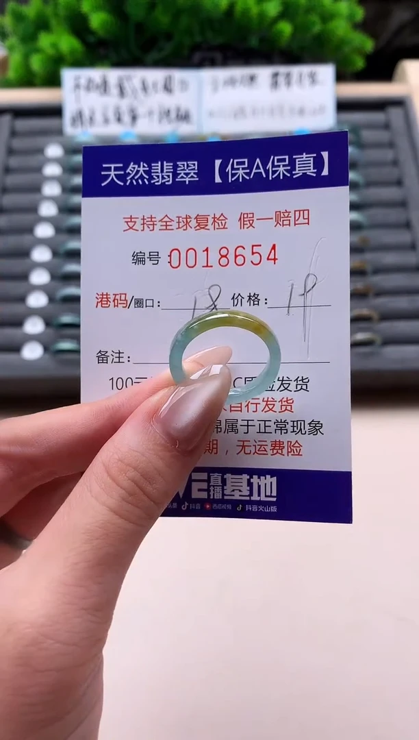 未镶嵌戒指翡翠天然  18654
