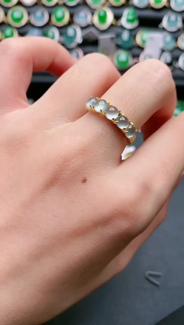 【闪购商品】翡翠戒指银S925镶嵌111111