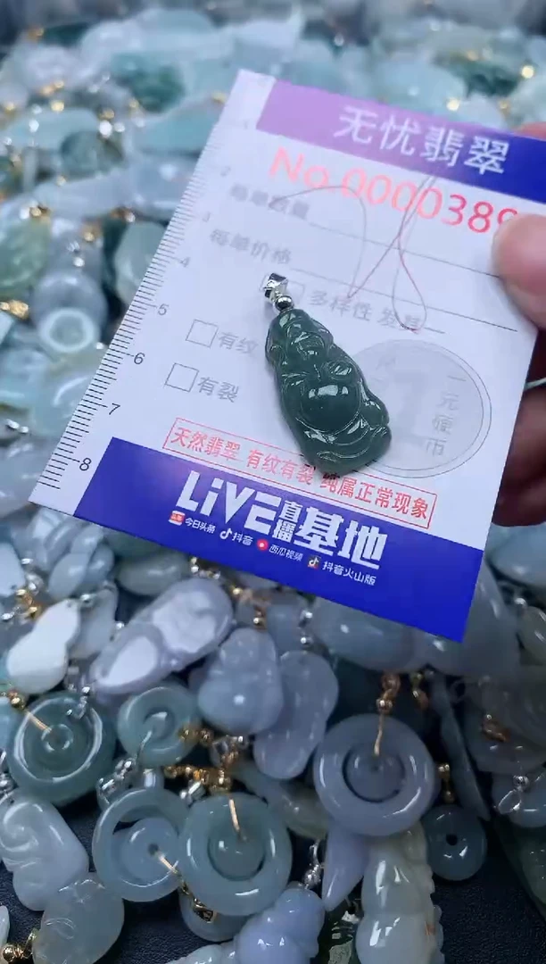 翡翠未镶嵌吊坠(不含链)389