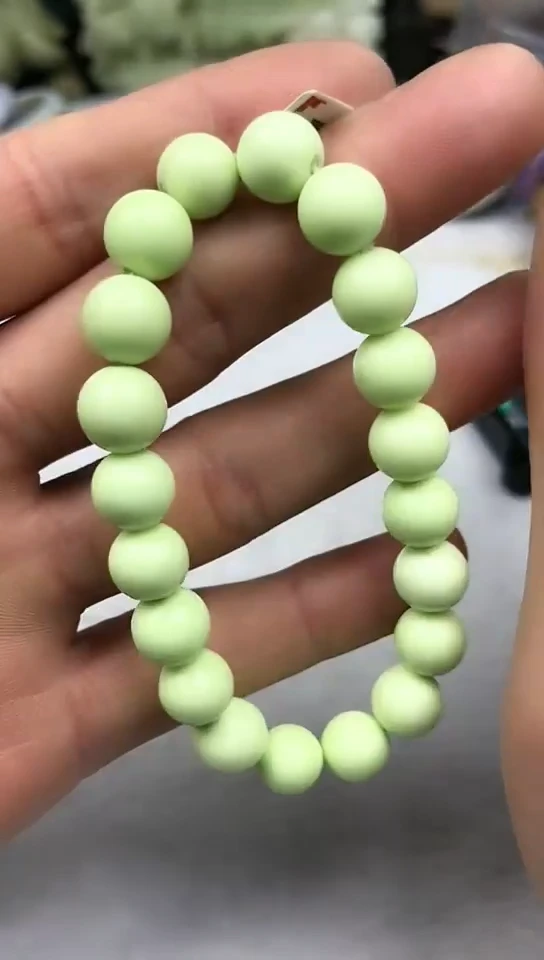 【闪购商品】石英质玉手链未镶嵌柠 檬石手串