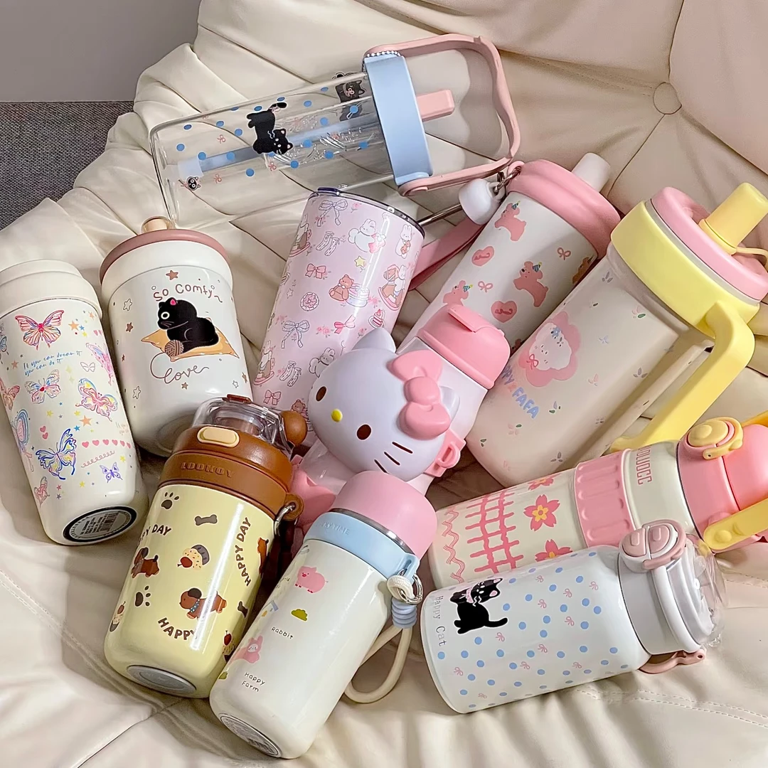 品牌水杯破价合集专属保温杯女生网红可爱高颜值渠道款式防摔便携