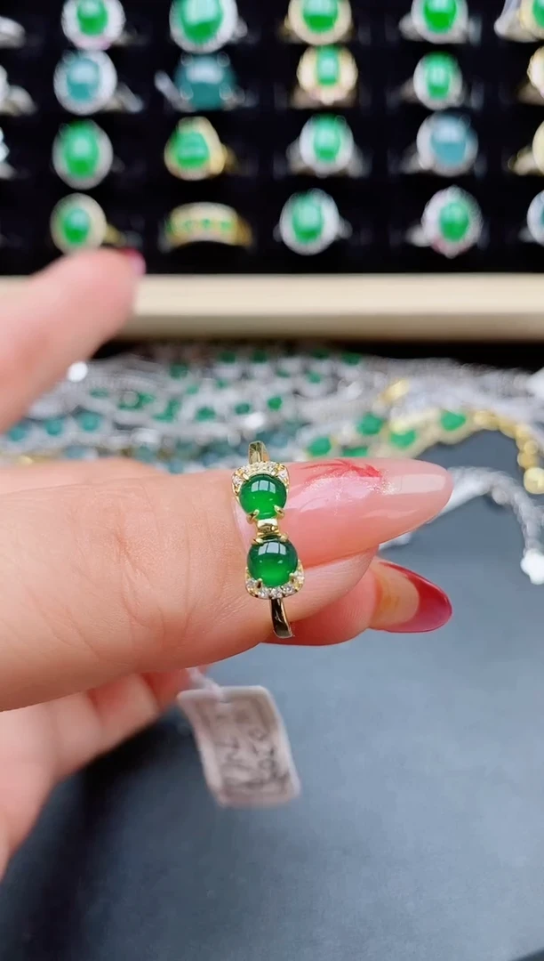 【闪购商品】翡翠戒指银S925镶嵌321321