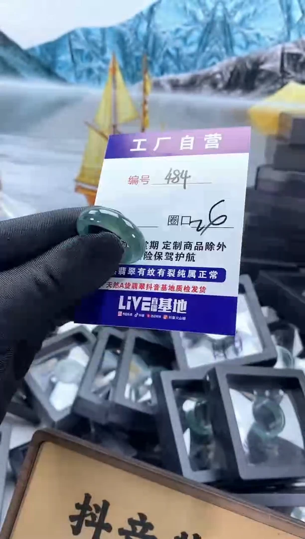 未镶嵌戒圈翡翠484