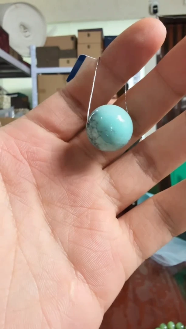 绿松石未镶嵌挂件LTB-34