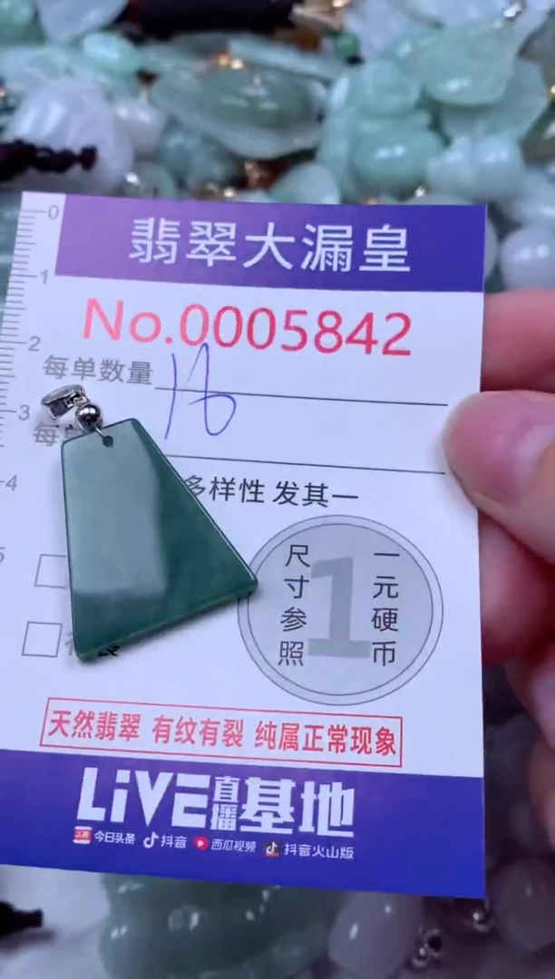 吊坠(不含链)未镶嵌翡翠5842