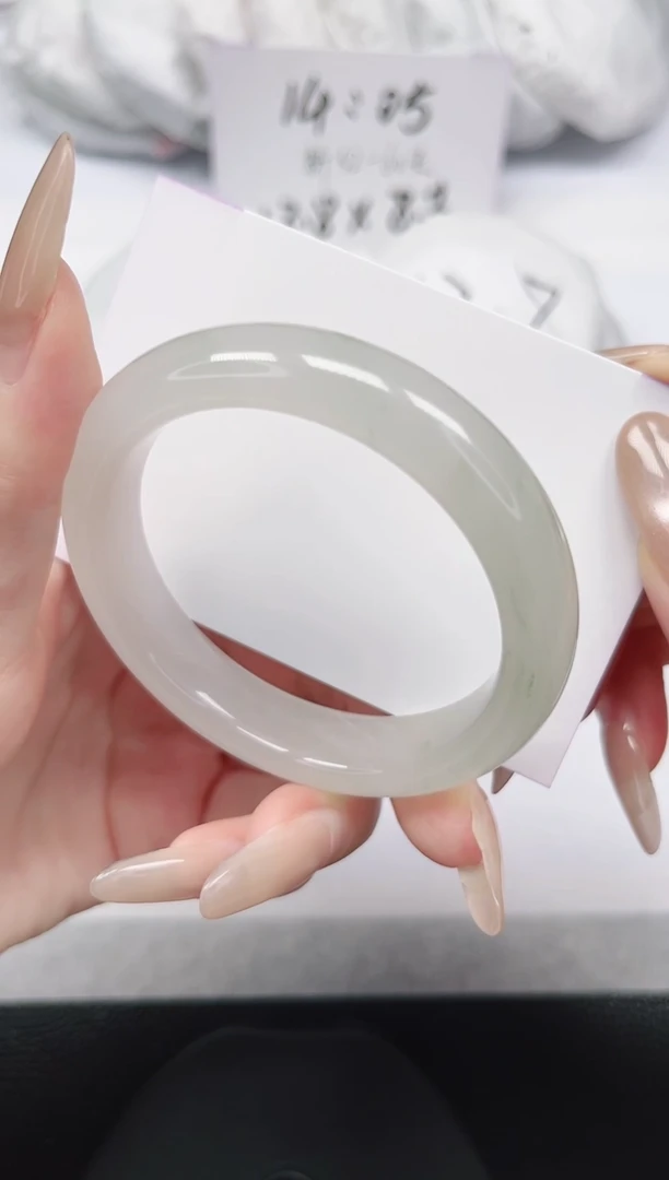 未镶嵌手镯石英岩玉6-53.8圈