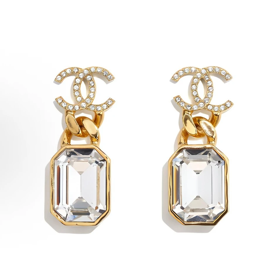 99新 Chanel/香奈儿  香奈儿合金方糖耳钉