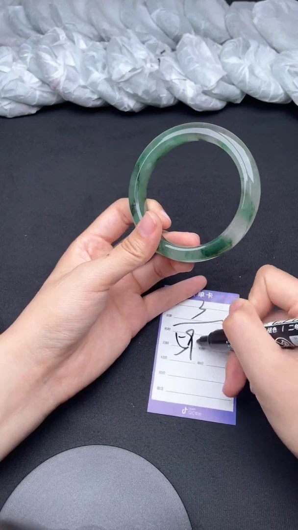 石英质玉（非洲翠）手镯未镶嵌非洲翠拍一发一3