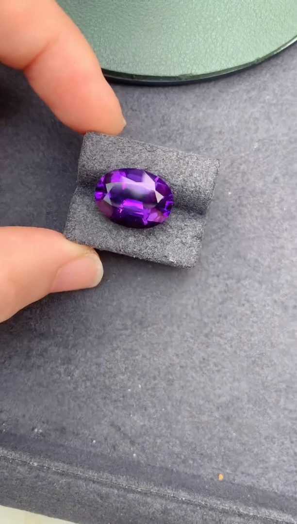 紫晶珠宝半成品未镶嵌9.5ct紫水晶  DG