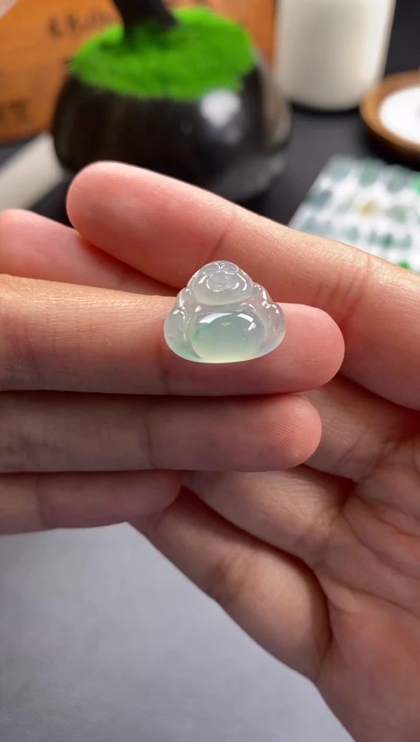 颈饰未镶嵌翡翠翡翠冰种佛公