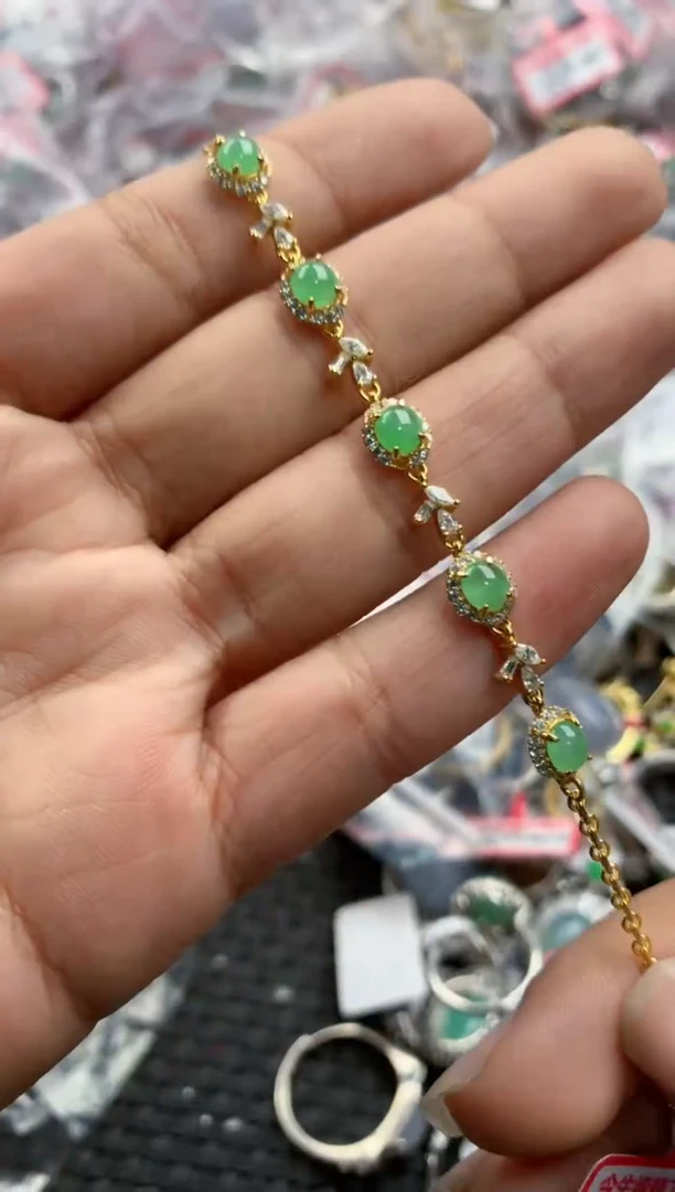 银S925镶嵌戒指翡翠11                 1