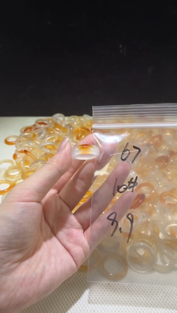 玛瑙/玉髓戒指未镶嵌67