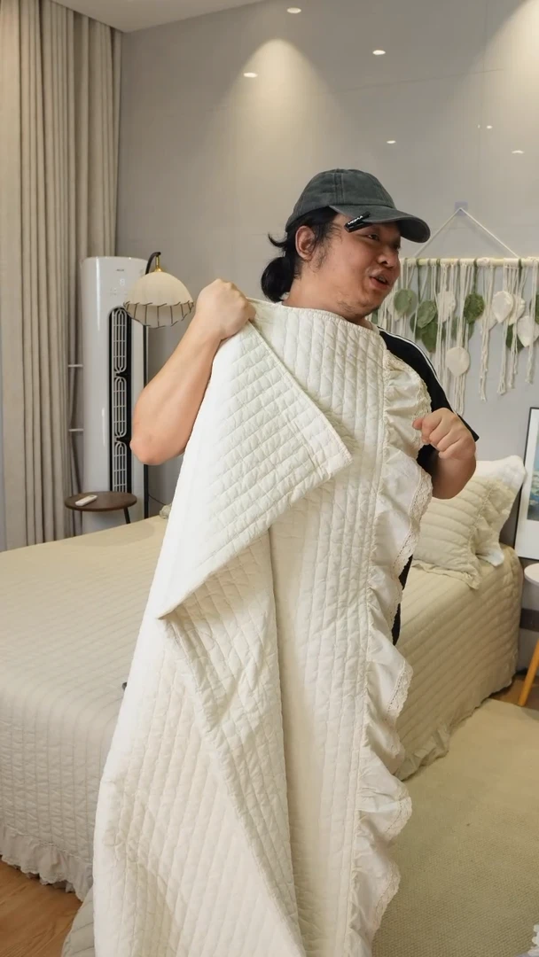 棉意境米白色三件套