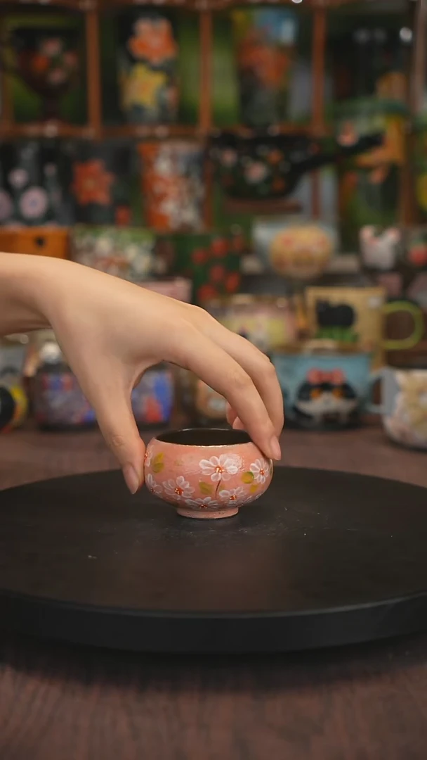 紫砂油画手绘釉下彩