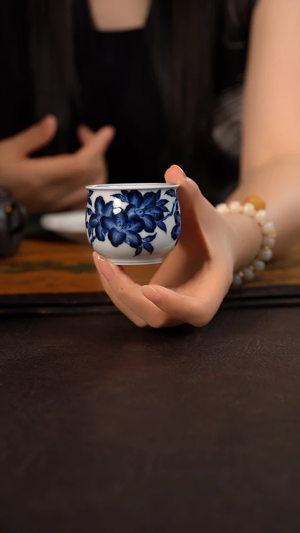 洪印慕明杜鹃花大肚杯
