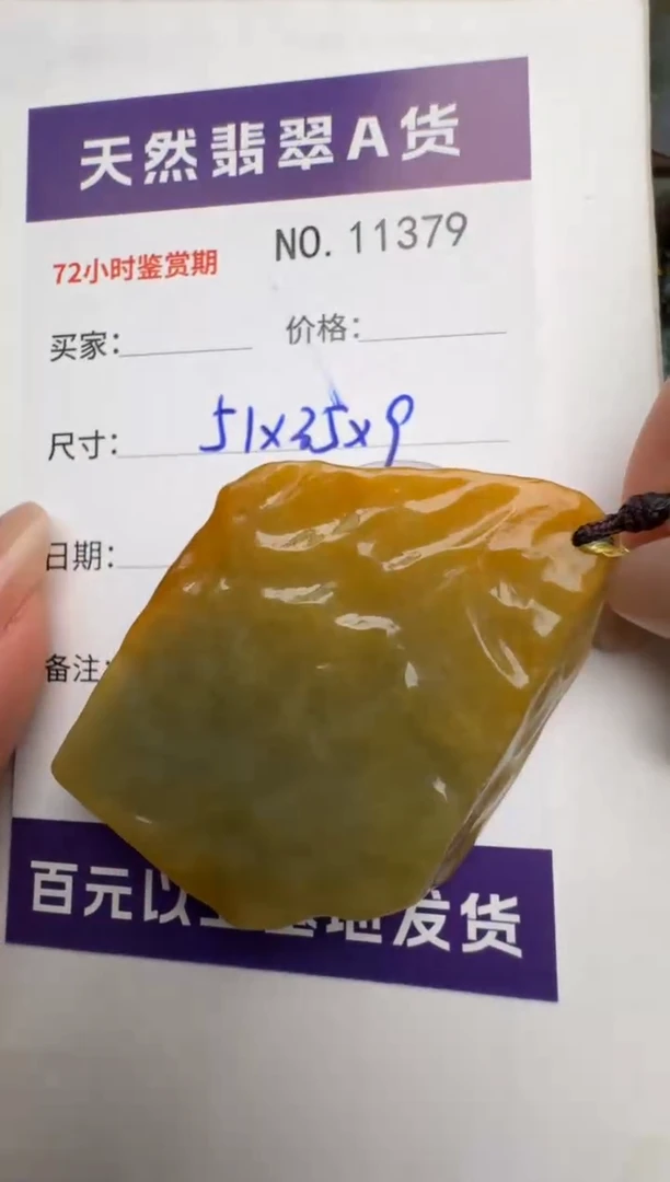 【闪购商品】翡翠颈饰未镶嵌原石11379