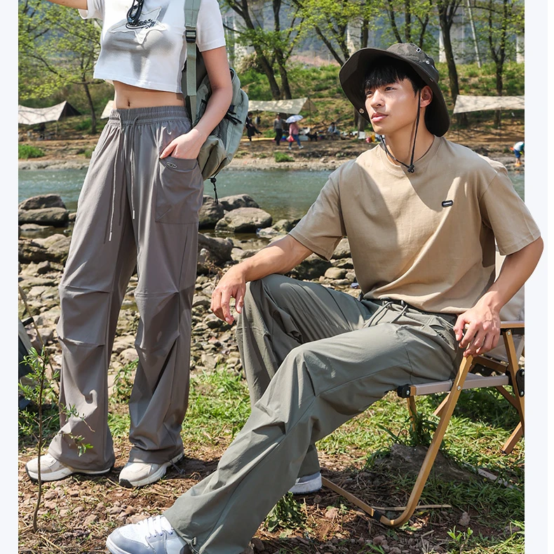 婷美美形工装透气宽松降夏季登山薄款落伞裤TMM885