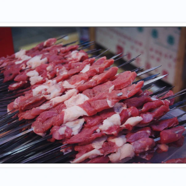 羊肉串1斤 约30串左右(现切现串 备货时长约60分钟)(牛羊肉)羊肉同城送