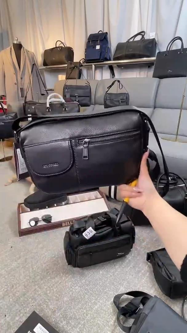 牛皮（革）韩爵绅士包包皮具962