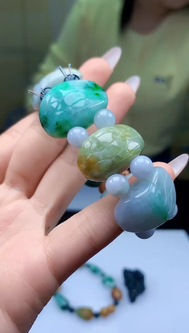 【闪购商品】定制翡翠未镶嵌4902ty-毛货手串27