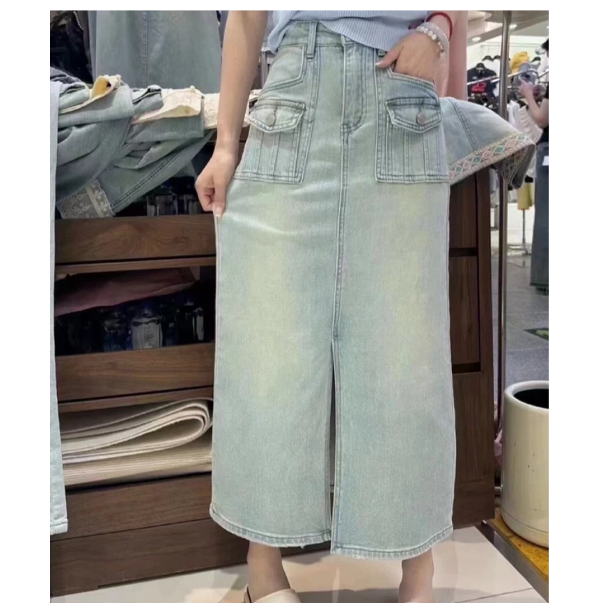 【南油玲姐】蓝色新款牛仔半裙69563