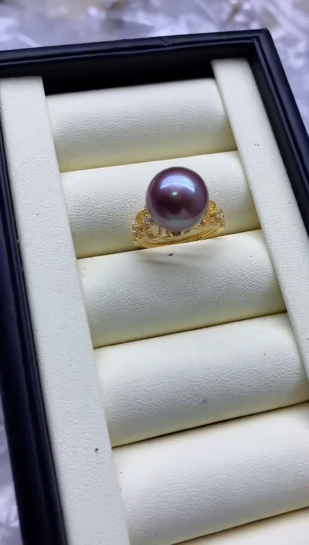 【闪购商品】淡水珍珠戒指银S925镶嵌淡水珍珠戒指