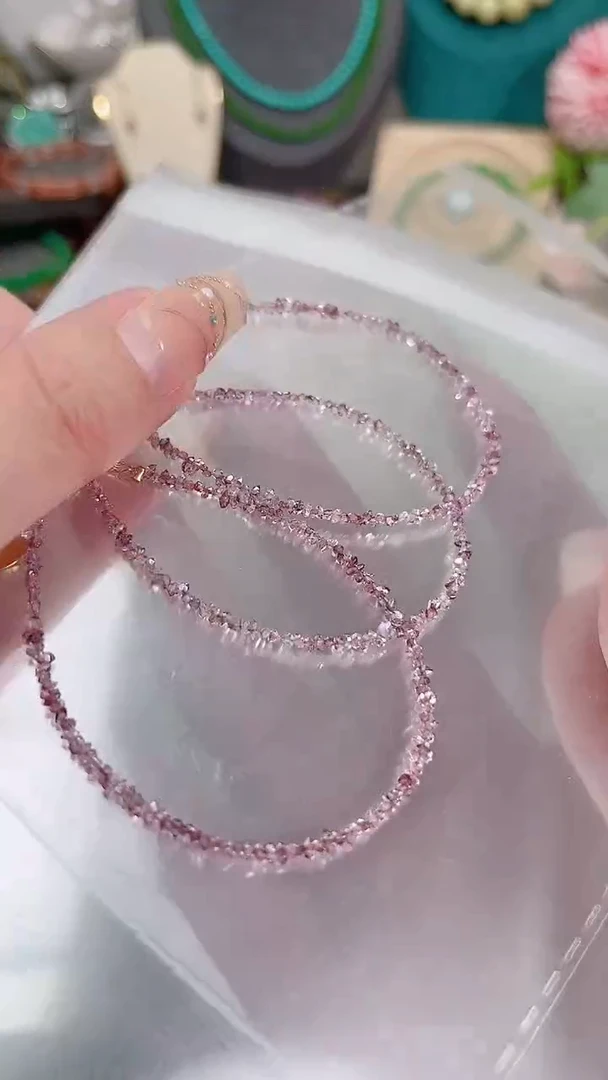 手链银S925镶嵌钻石紫99