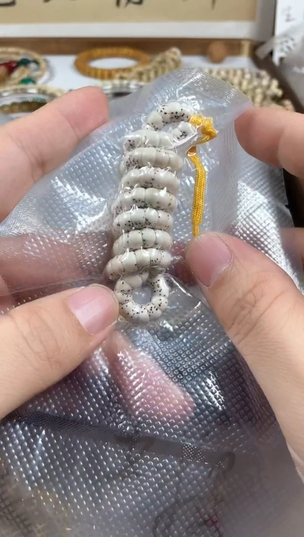 手串星月菩提原生态顺白大留白直切大肠6mm（无脱脂）