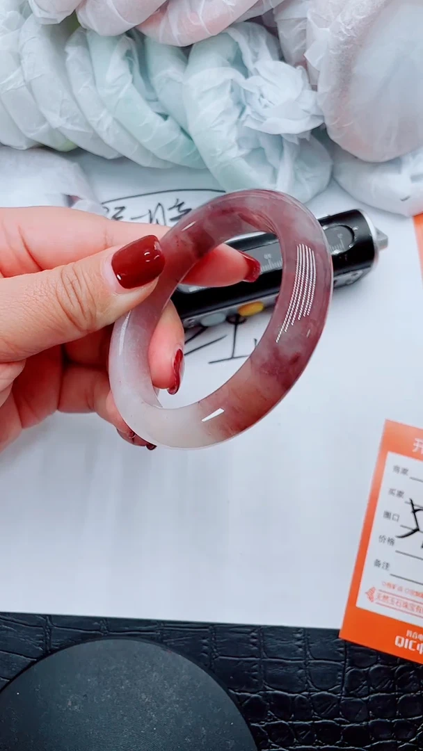 【闪购商品】石英质玉手镯未镶嵌Q196-56-57