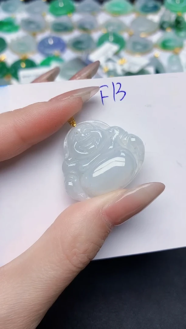 颈饰未镶嵌翡翠 天然缅甸A货翡翠百元以上9元证书费自理