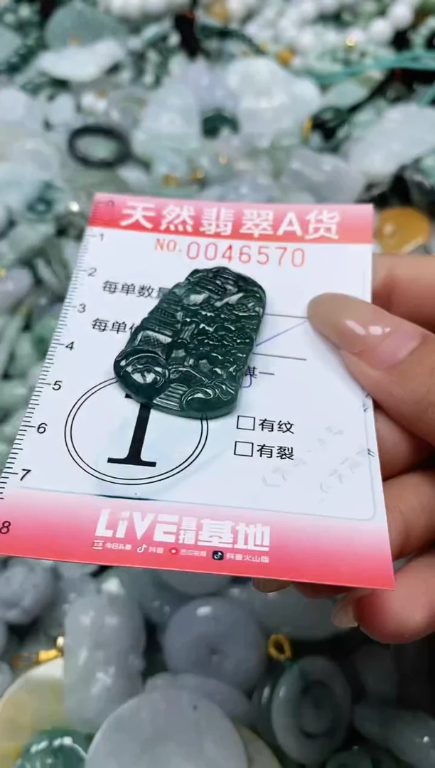 翡翠未镶嵌颈饰闪购00046570