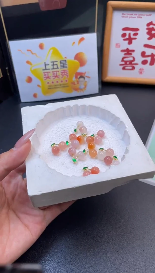 未镶嵌颈饰玛瑙/玉髓樱桃-25082902A-多样性发一