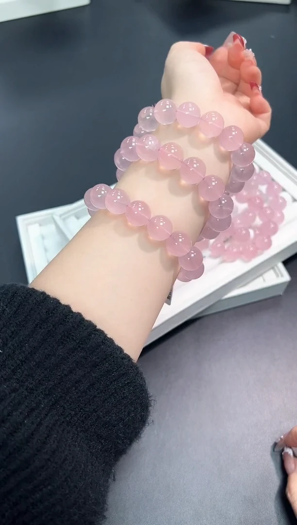 【闪购商品】水晶手串未镶嵌92O多样性发其一/1条14mm默认微瑕