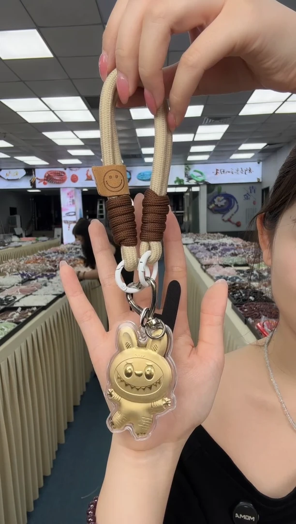 水晶手串未镶嵌布布钥匙扣