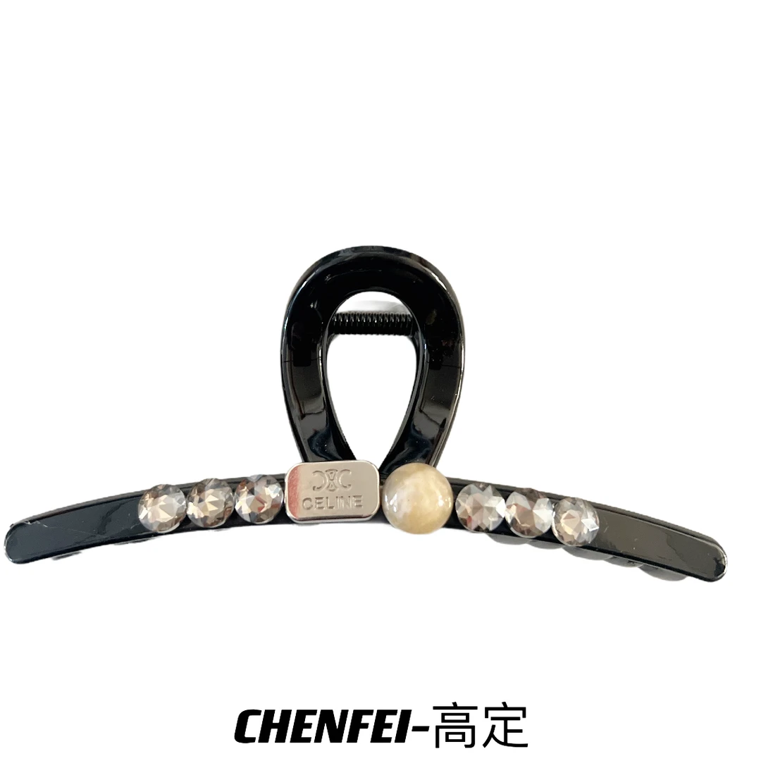 黑色超大号抓夹高级感夹子发量多后脑勺盘发鲨鱼夹发饰新款2051