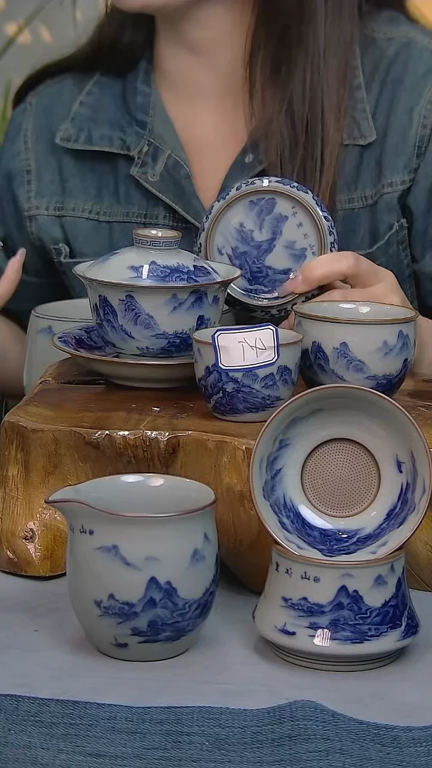 简装家用款9件套 陶瓷家用茶具系列