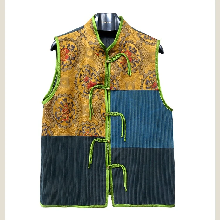 【娇娇美娇】娑尔绣花马夹上衣A料68.5 B料25.5桑蚕丝SI4SF03390