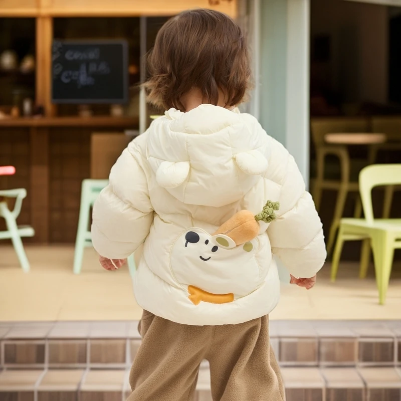 商场反季】儿童羽绒服连帽款2025新款宝宝冬季轻薄小童保暖秋冬