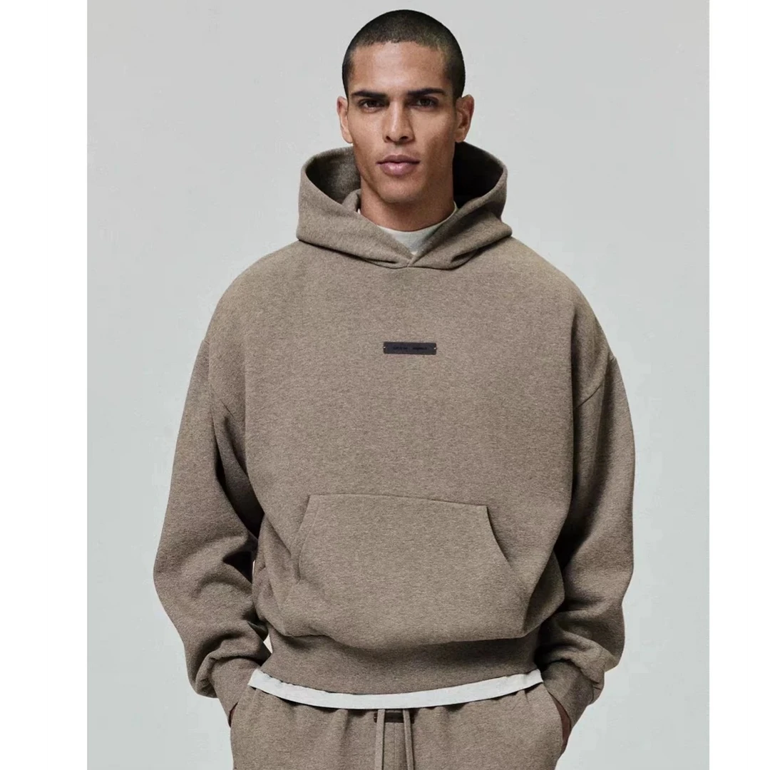 SS25 Classic Hoodie 金属感徽标字母后背印花连帽卫衣