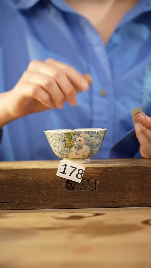 瓷片新品！设计师手绘柴窑动物系列  紫霞