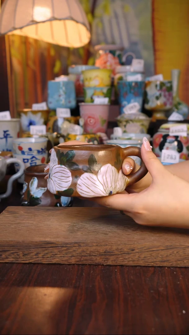 摆件泥垚手作 景德镇手工手绘器物