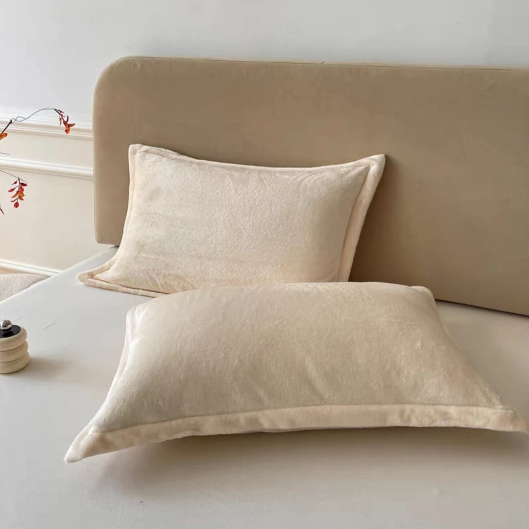 希美毛绒枕套一对