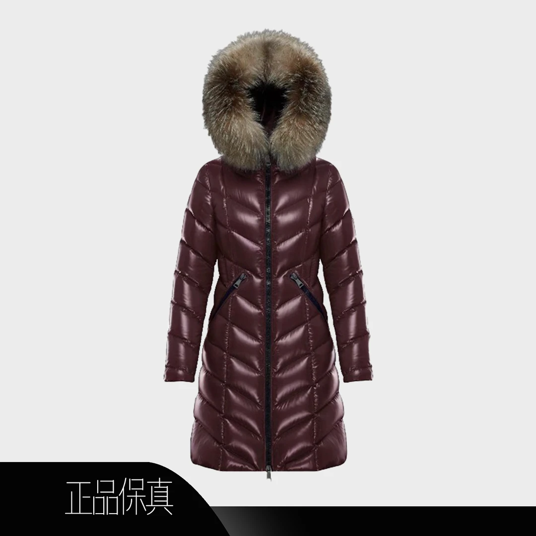 99新 MONCLER 15338/盟可睐/酒红色羽绒服Fulmarus/1码/胸围94