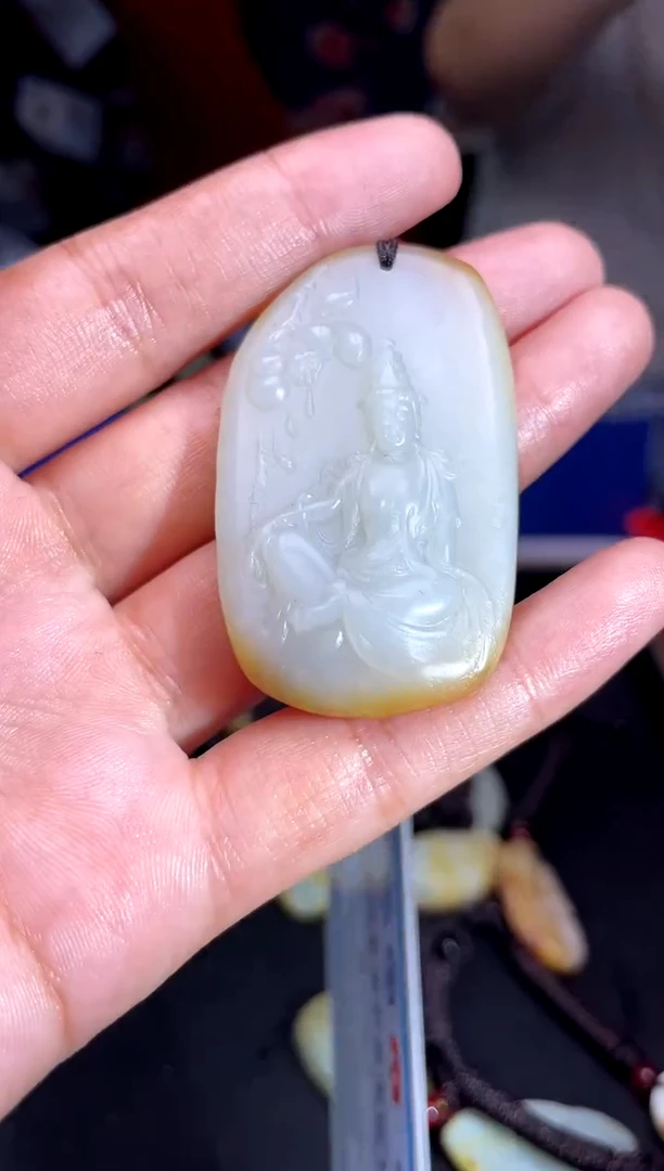 和田玉未镶嵌挂件1