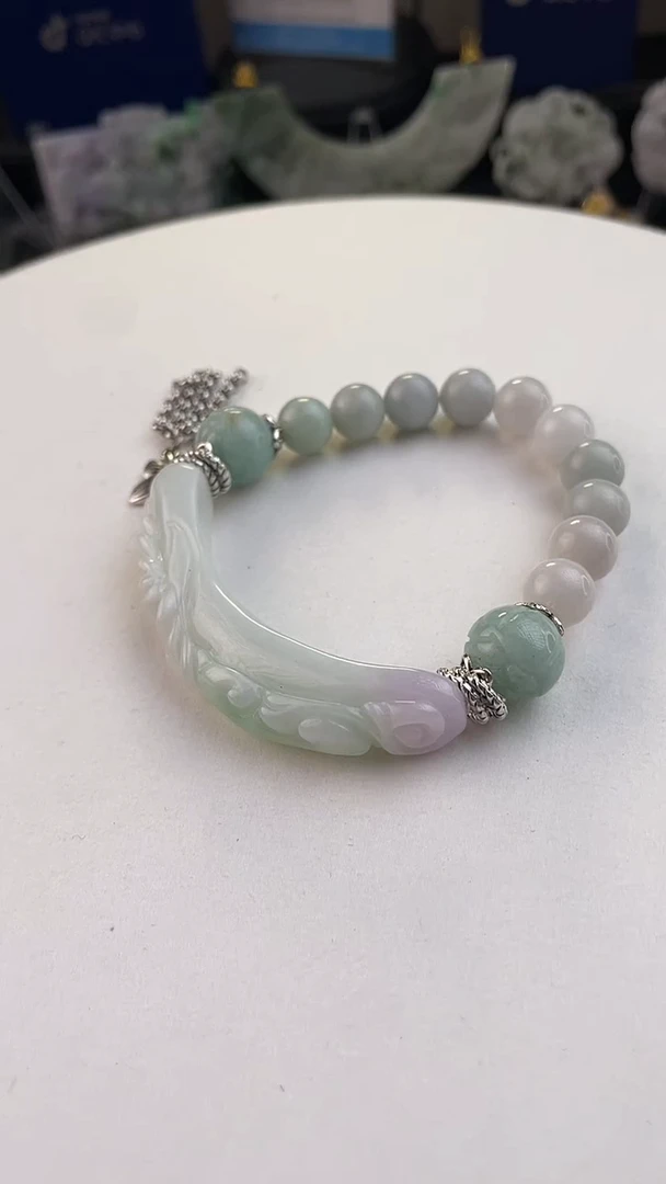 未镶嵌手链翡翠秋*手工定制默认微瑕主播介绍为准