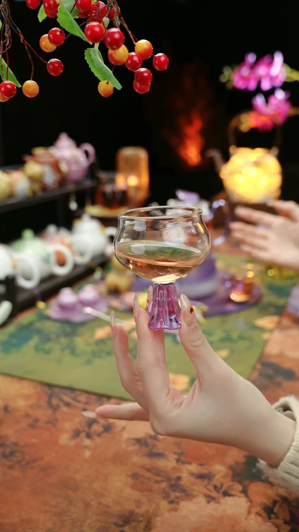 【闪购商品】紫色高足主人杯60cc@@@@@